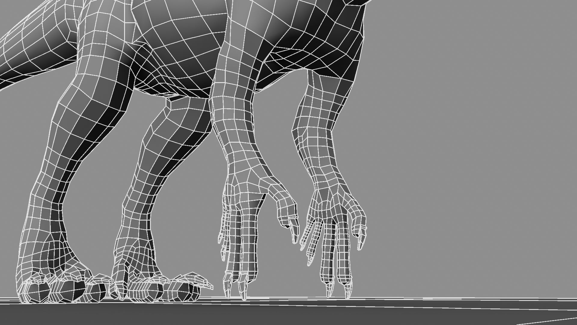 Allosaurus dinosaur 3D model_28