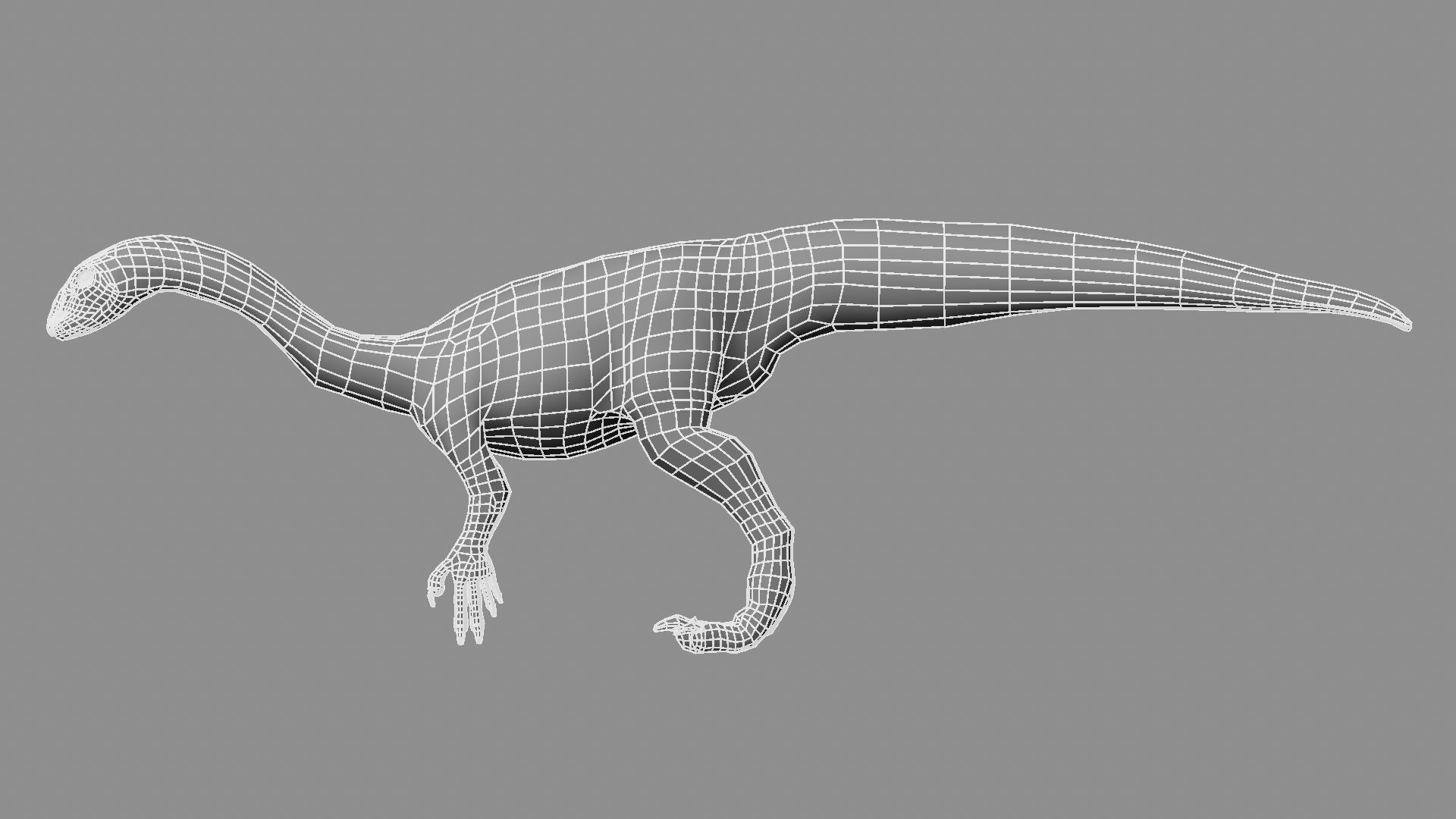Allosaurus dinosaur 3D model_30