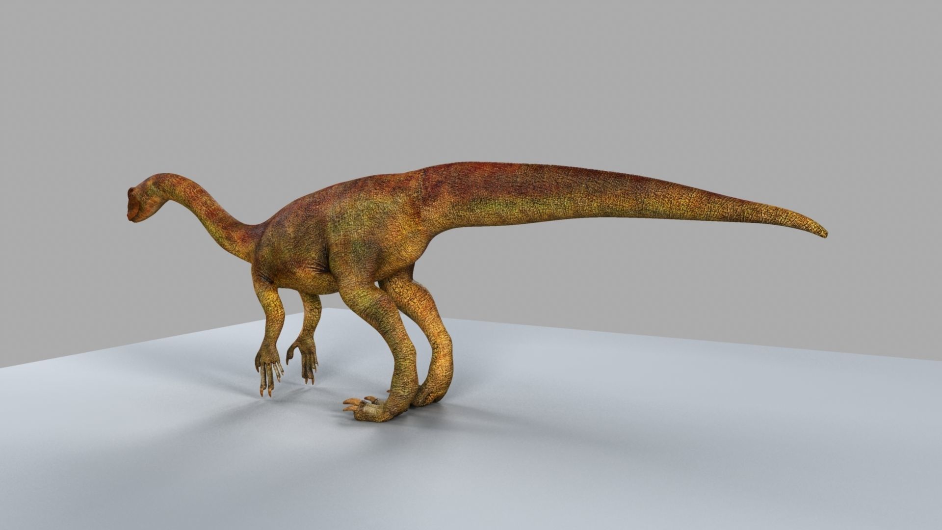 Allosaurus dinosaur 3D model_7