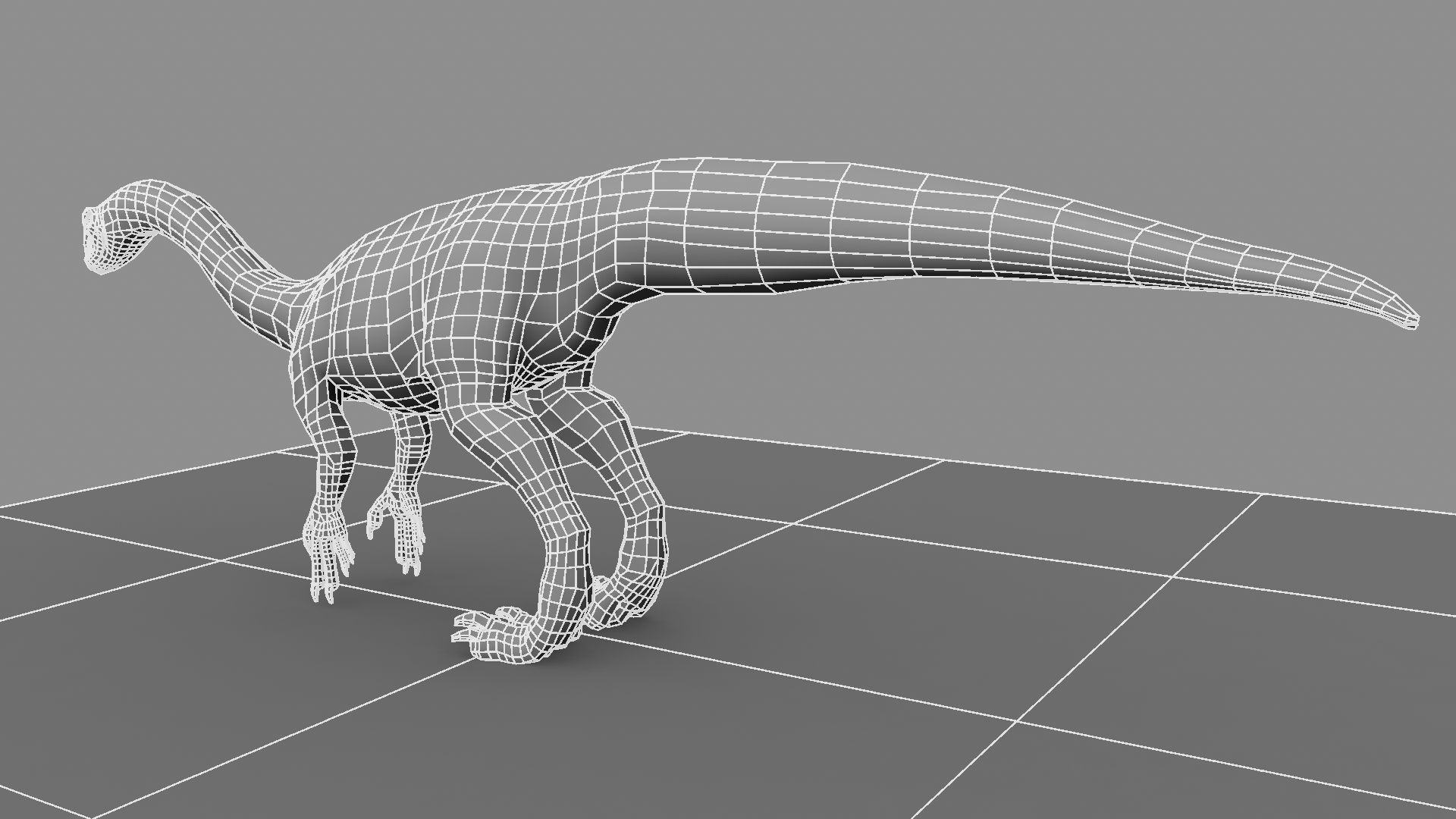 Allosaurus dinosaur 3D model_19
