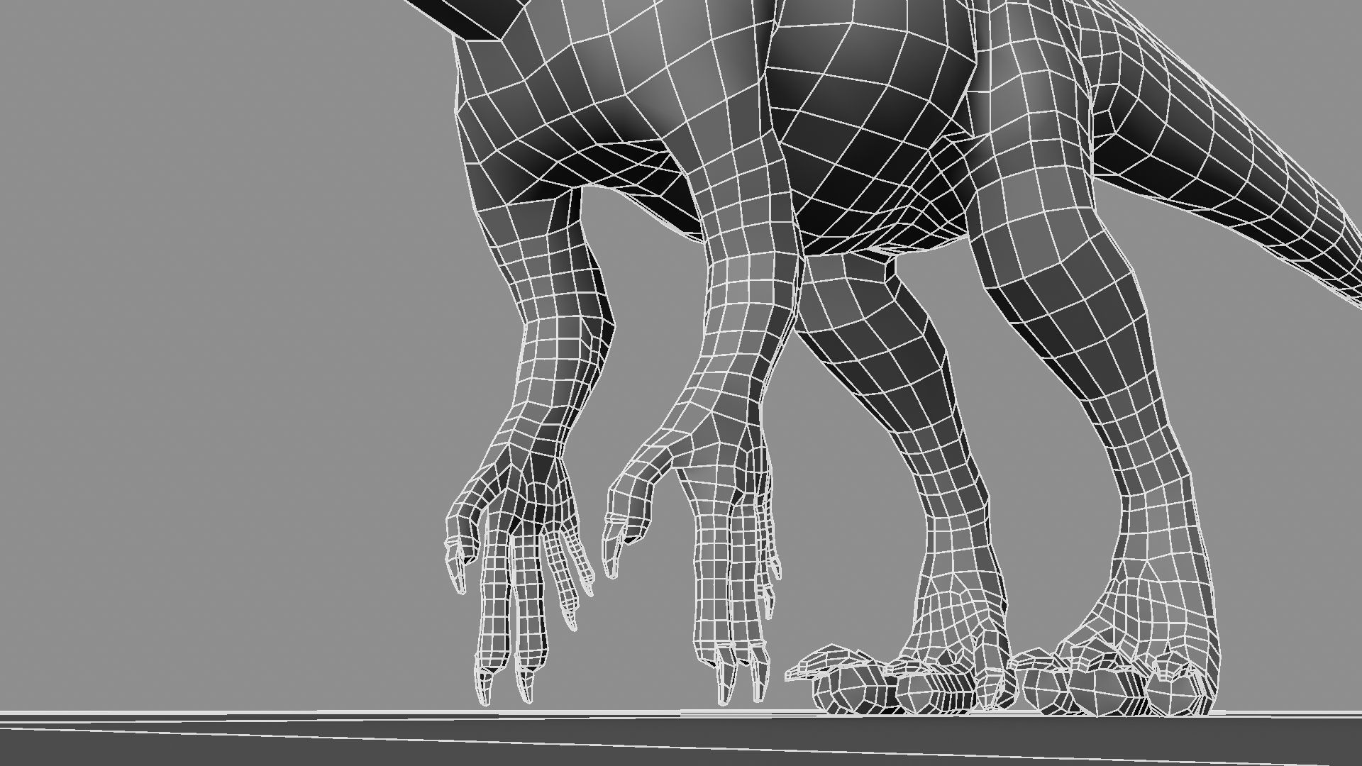 Allosaurus dinosaur 3D model_29