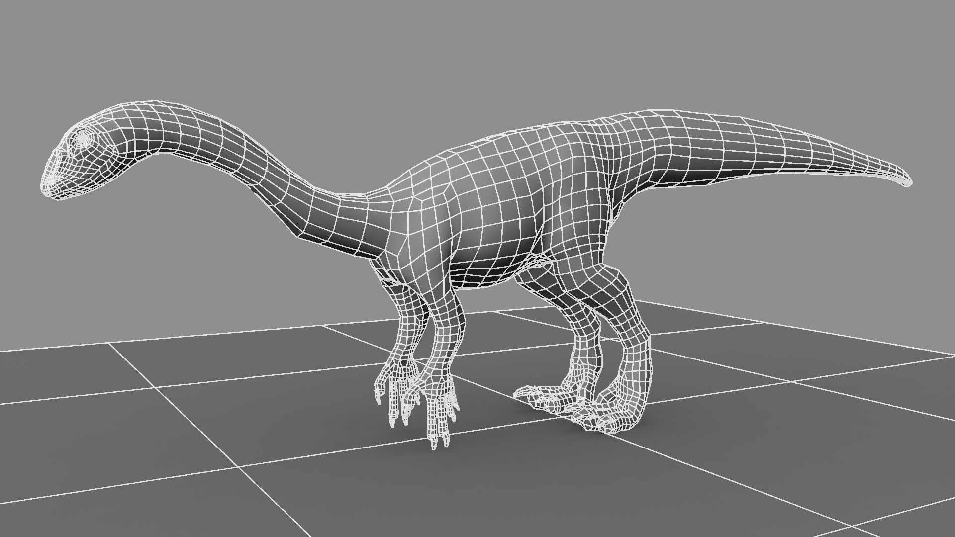 Allosaurus dinosaur 3D model_23