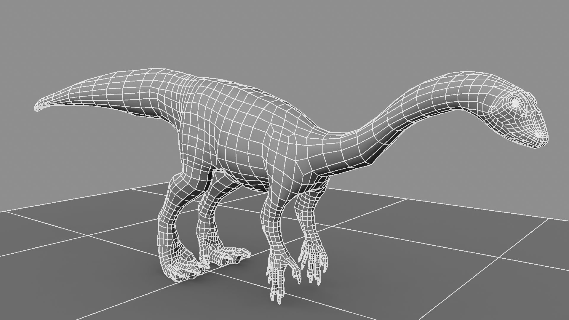 Allosaurus dinosaur 3D model_25