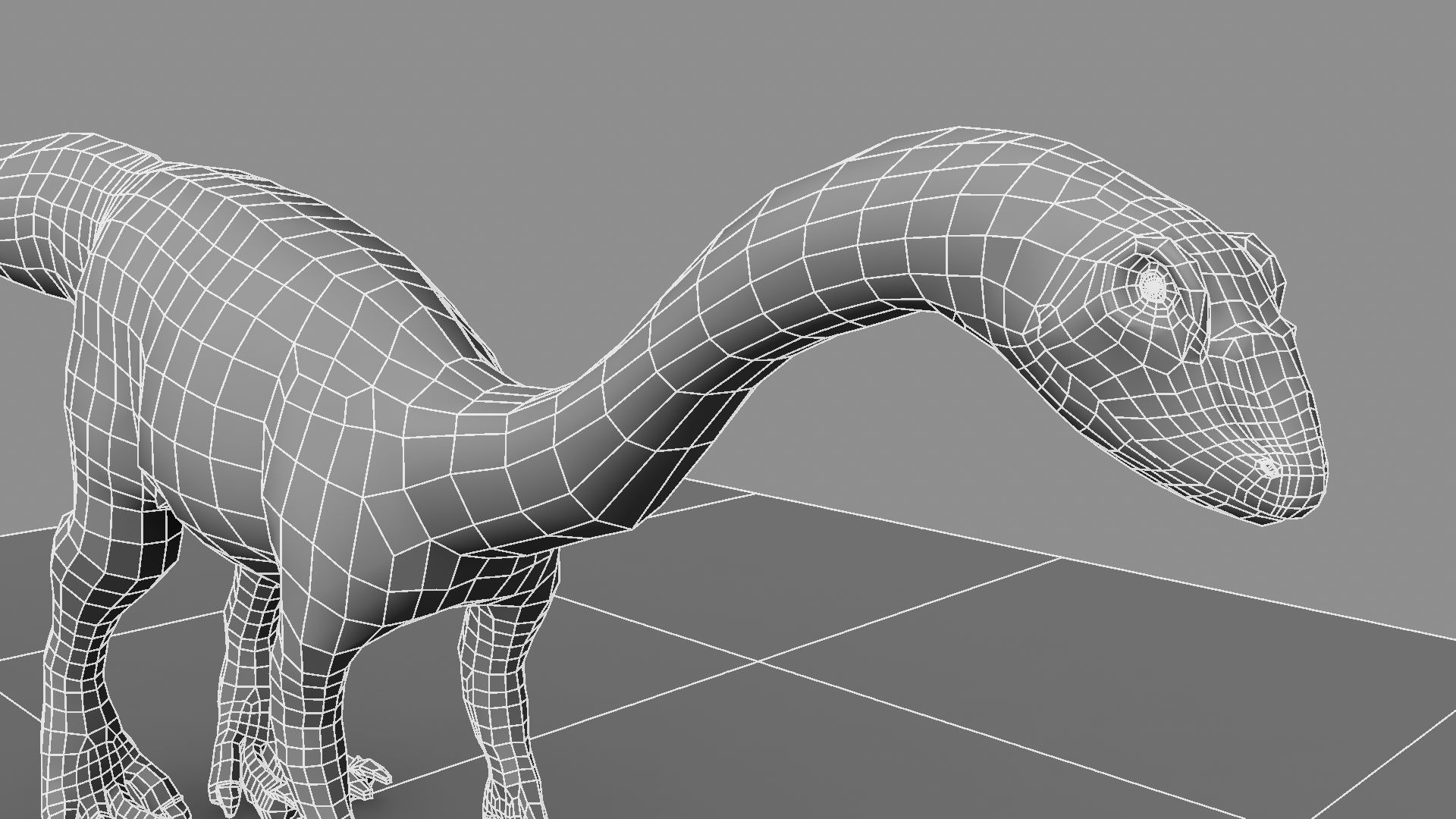 Allosaurus dinosaur 3D model_33