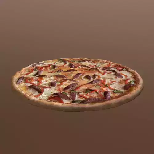 Food Pack of Pizza Low-poly 3D model