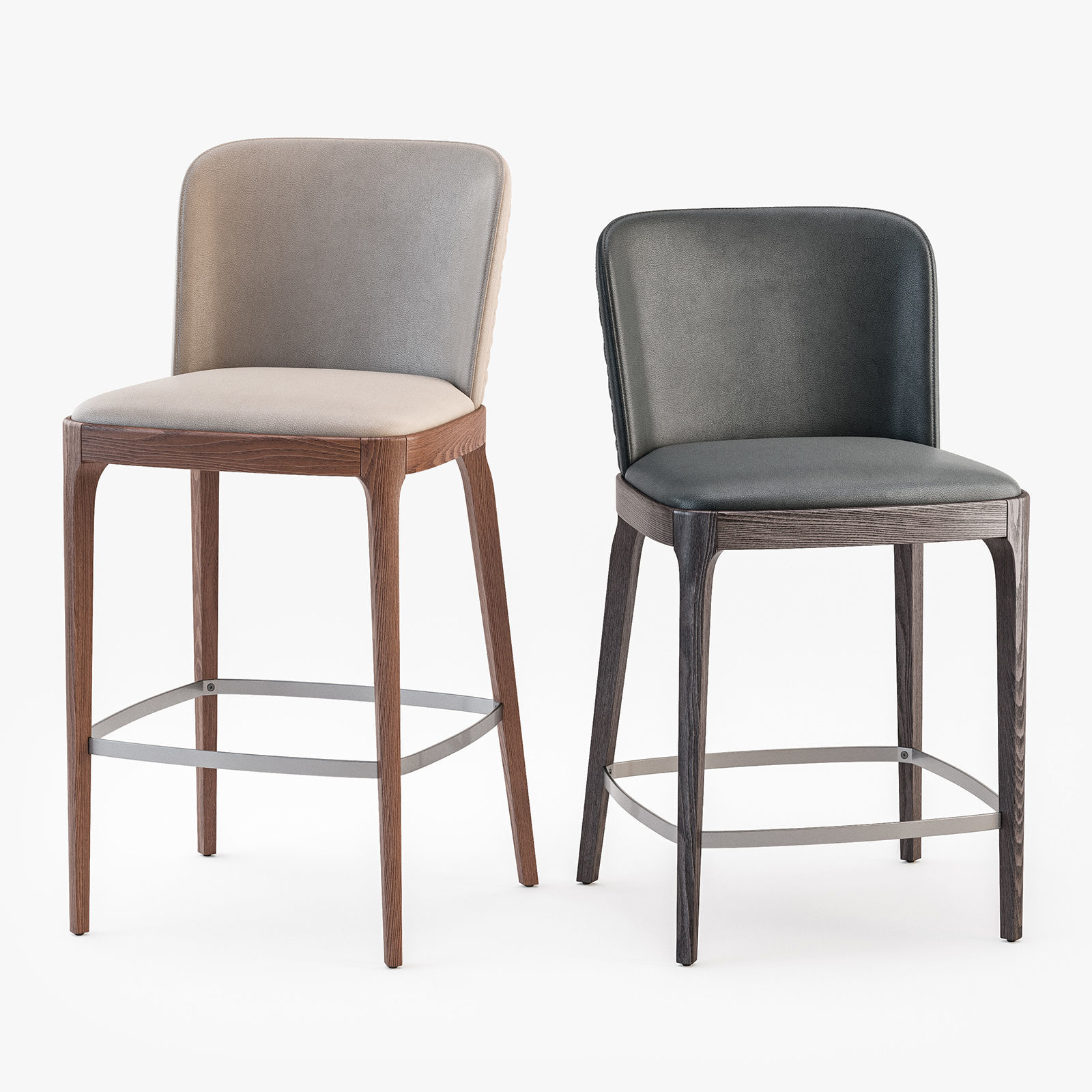 Cattelan Italia Magda couture stool 3D model_1