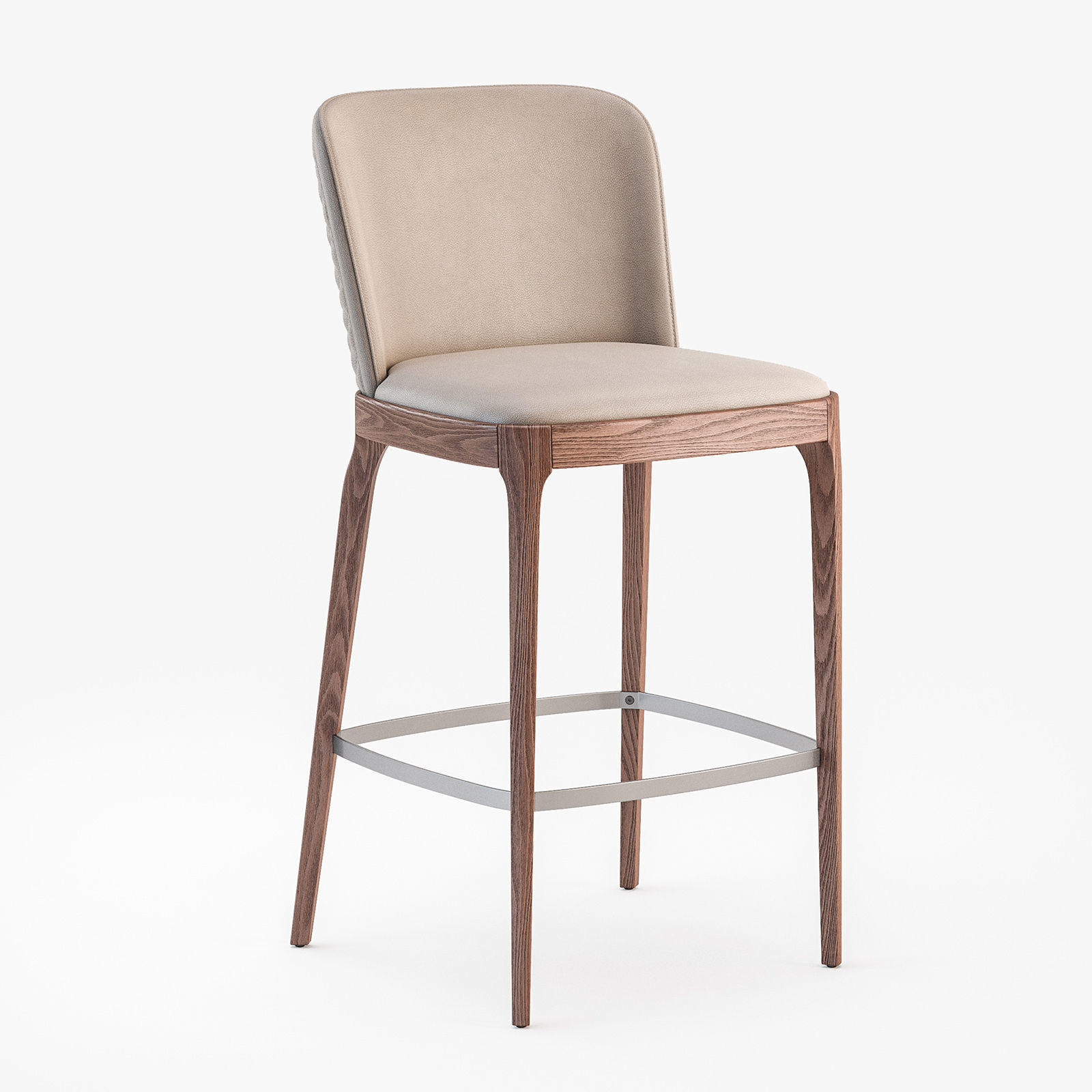 Cattelan Italia Magda couture stool 3D model_3