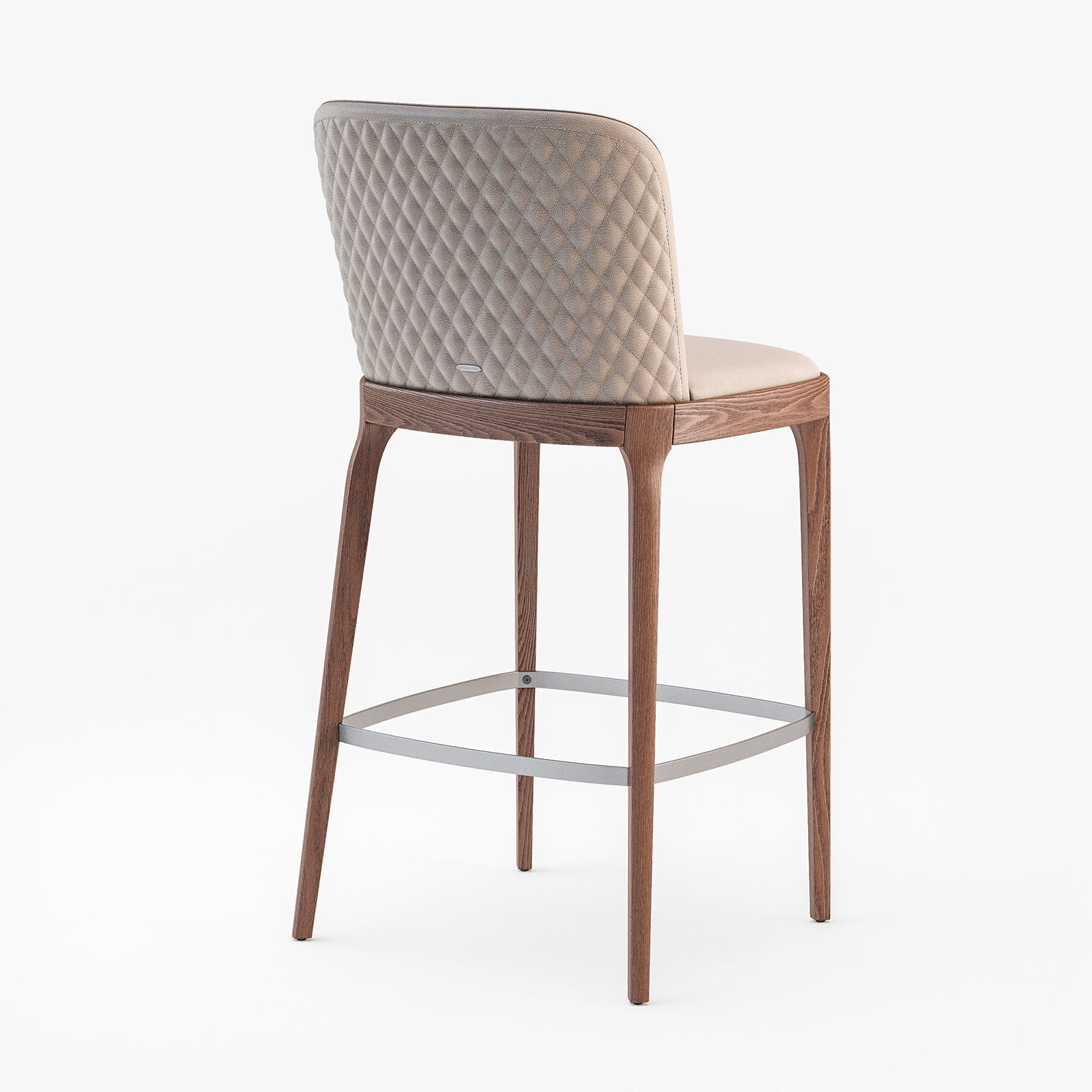 Cattelan Italia Magda couture stool 3D model_6