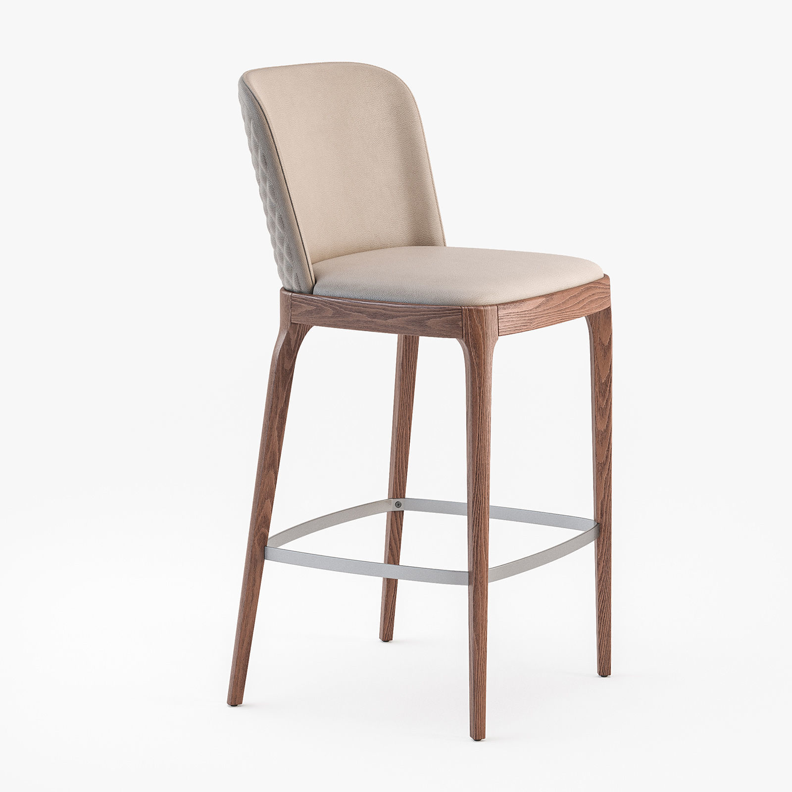 Cattelan Italia Magda couture stool 3D model_4