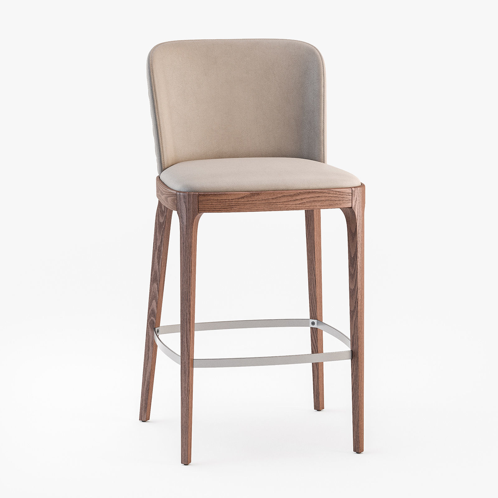 Cattelan Italia Magda couture stool 3D model_2