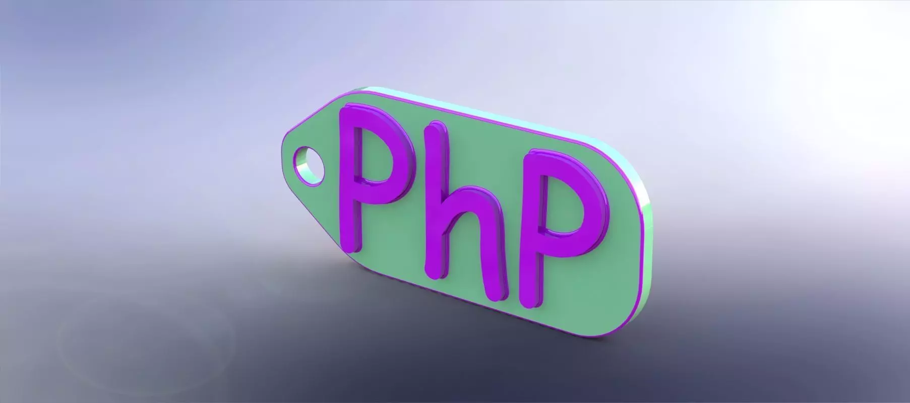 Keychain PhP Free 3D print model