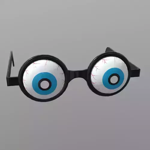 Novelty Glasses 2 Low-poly 3D model