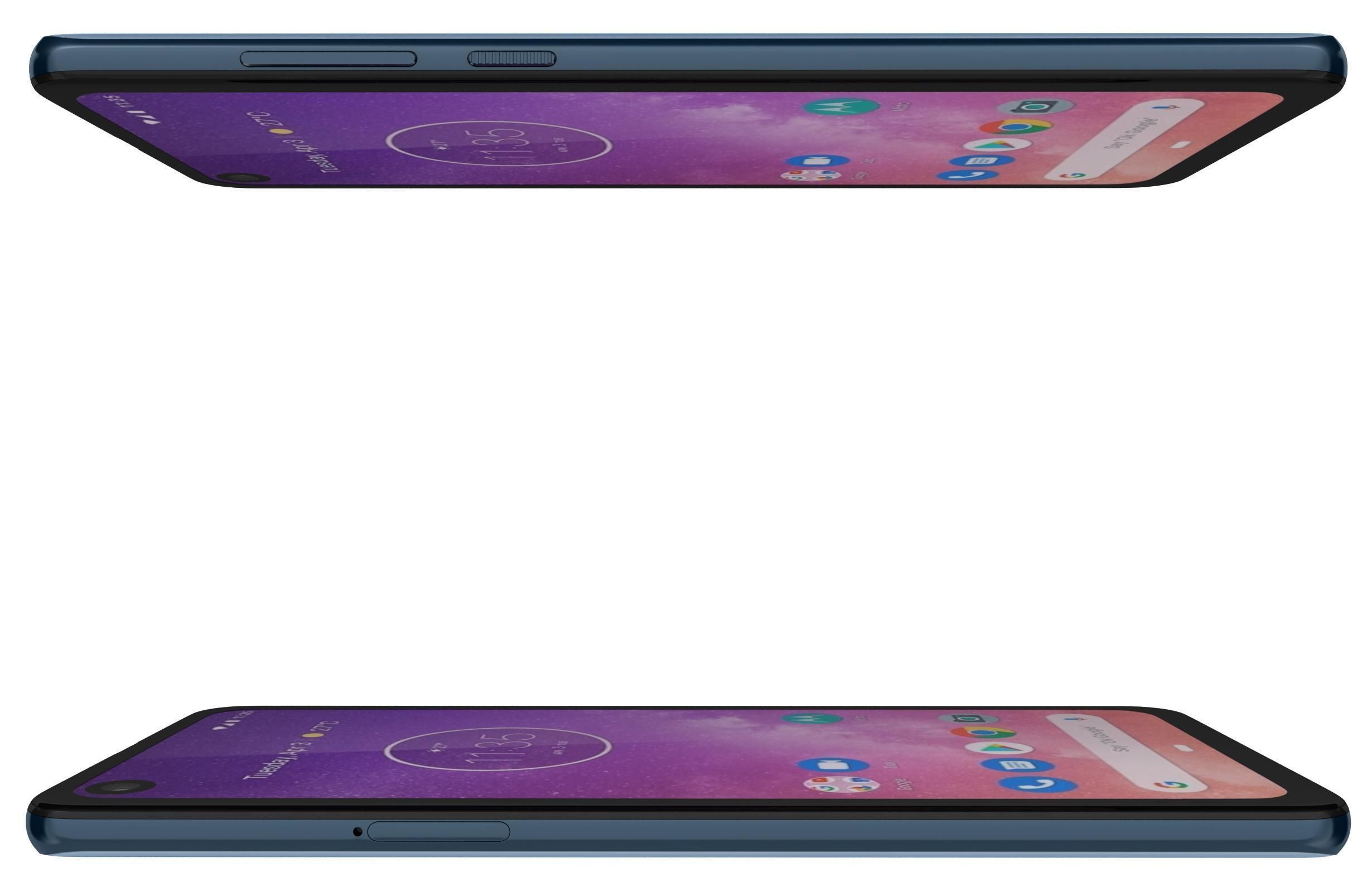 Motorola One Vision Sapphire gradient 3D model_5