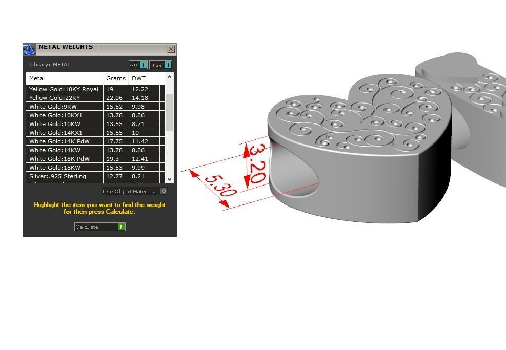 L O V E pendant love necklace 3D print model_2