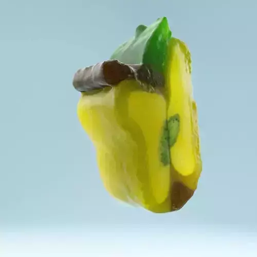 Apple piece of candy Low-poly 3D model