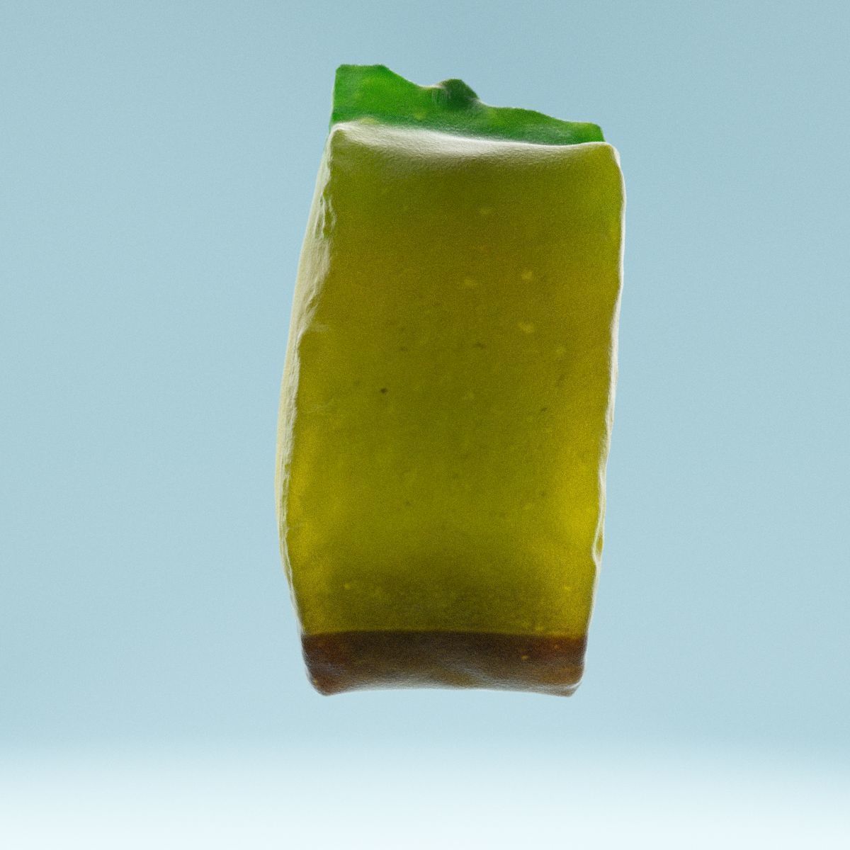 Apple piece of candy Low-poly 3D model_8