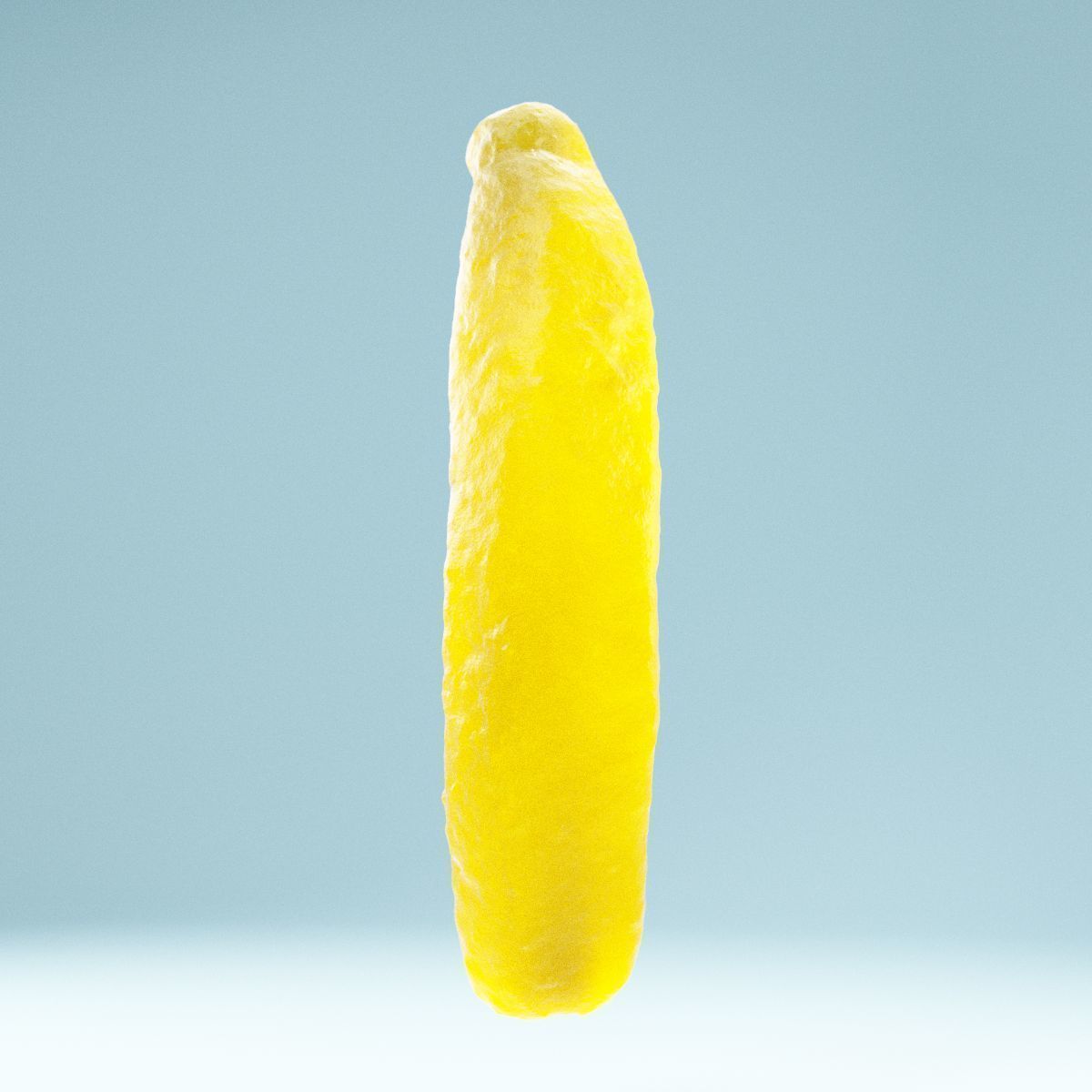 Banana pickle Low-poly 3D model_9
