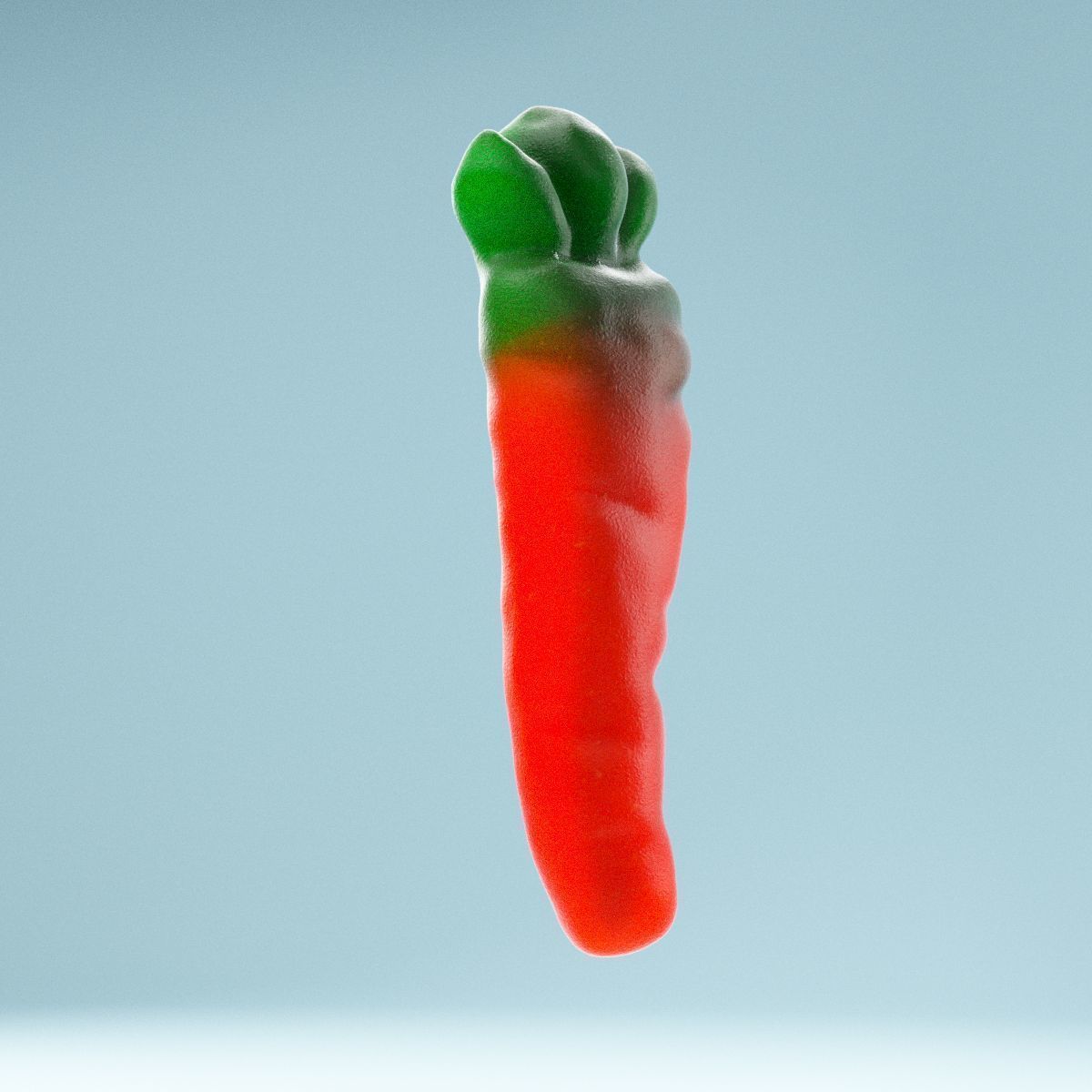 Carrot Candy Low-poly 3D model_1