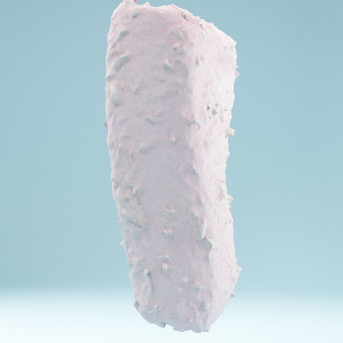 Coconut Foam Low-poly 3D model_2