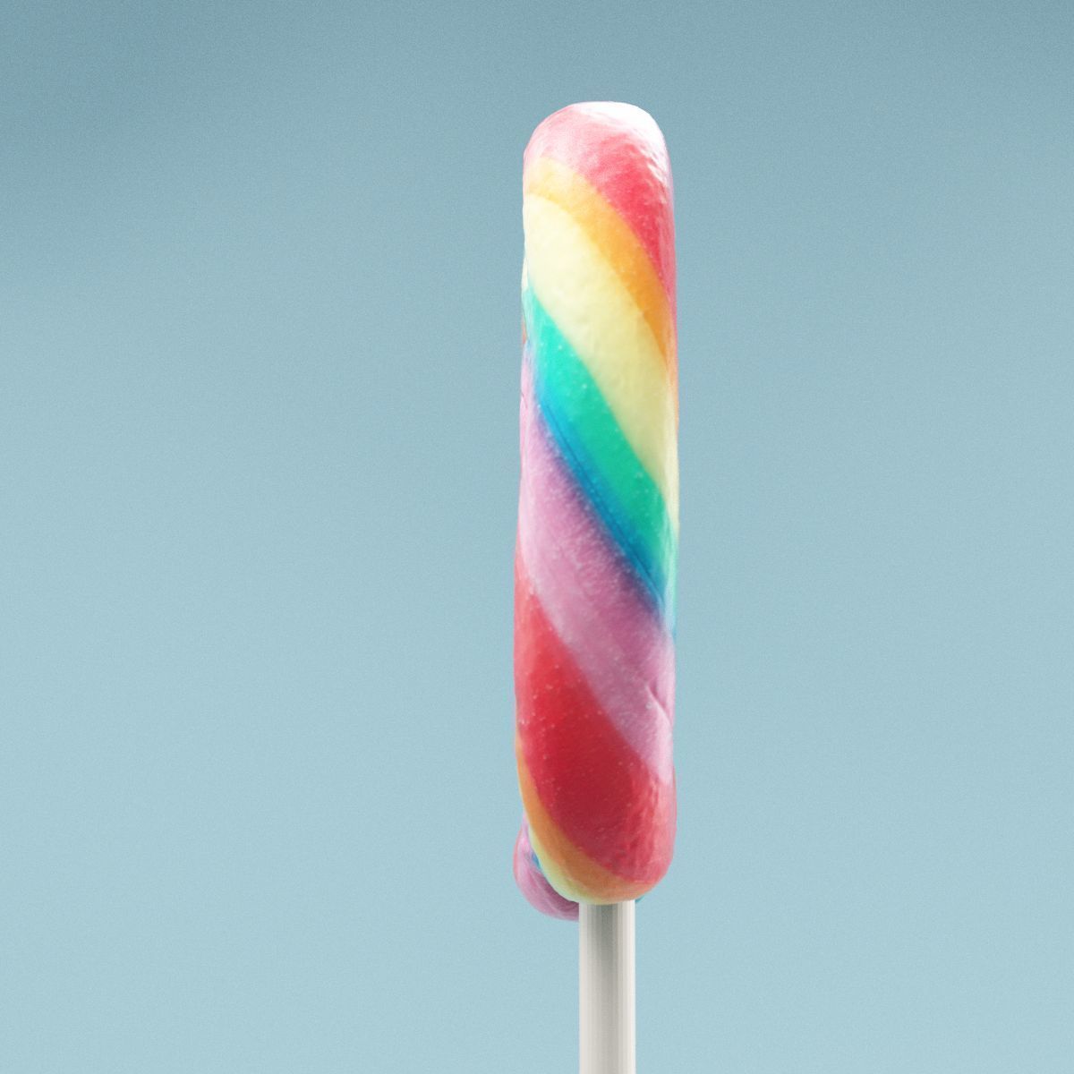 Lolly Lollipop Lick Stick Low-poly 3D model_9