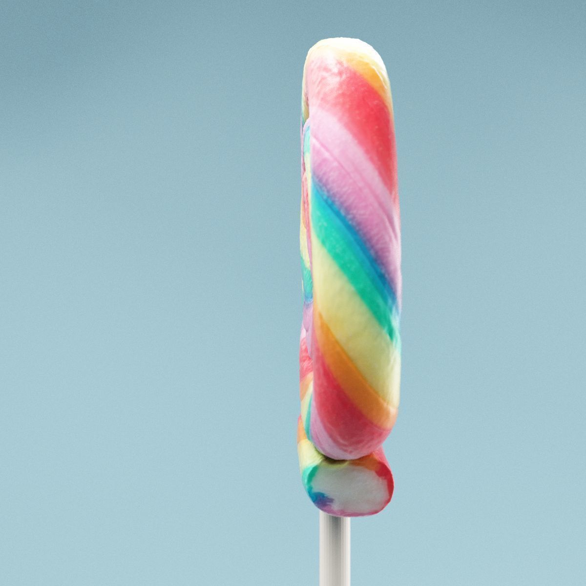 Lolly Lollipop Lick Stick Low-poly 3D model_3