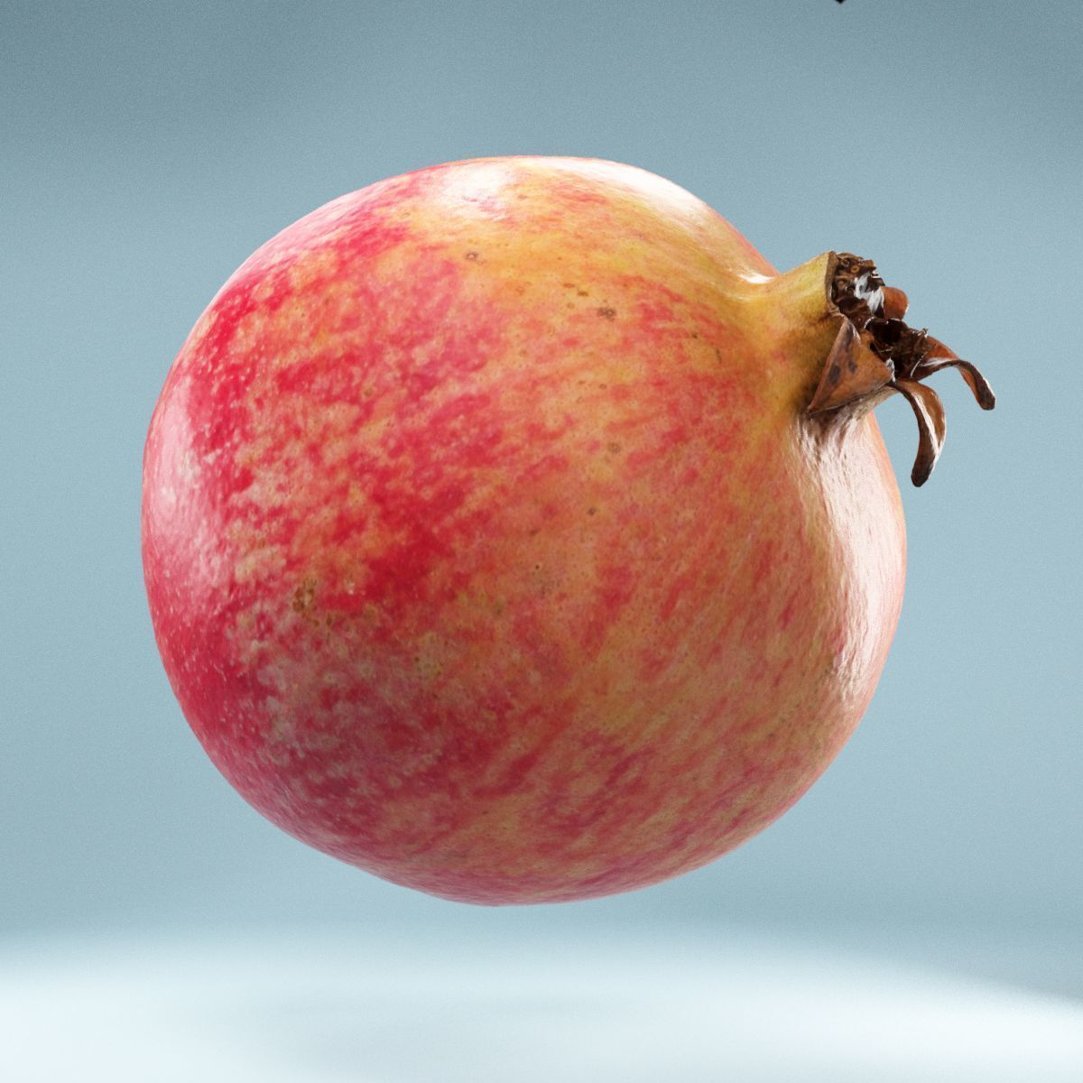 Pomegranate Low-poly 3D model_3