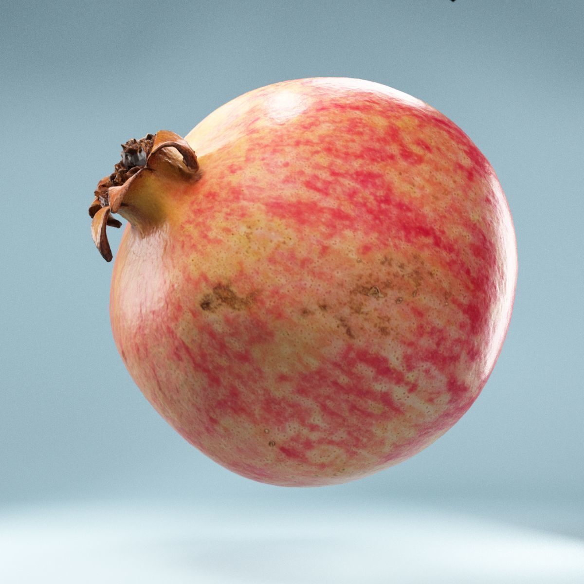 Pomegranate Low-poly 3D model_11