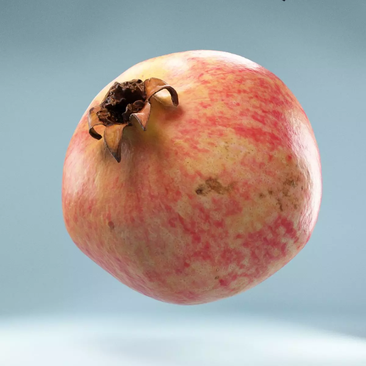 Pomegranate Low-poly 3D model_0