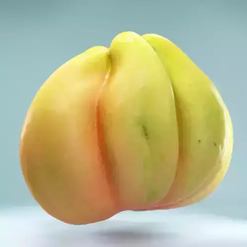 Quince fruit Low-poly 3D model