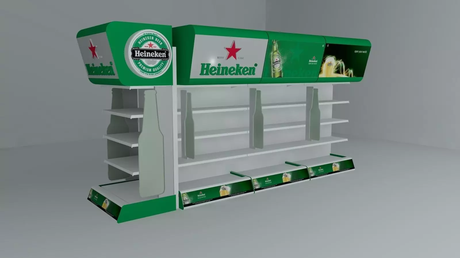 aisle and gondola end Free 3D model