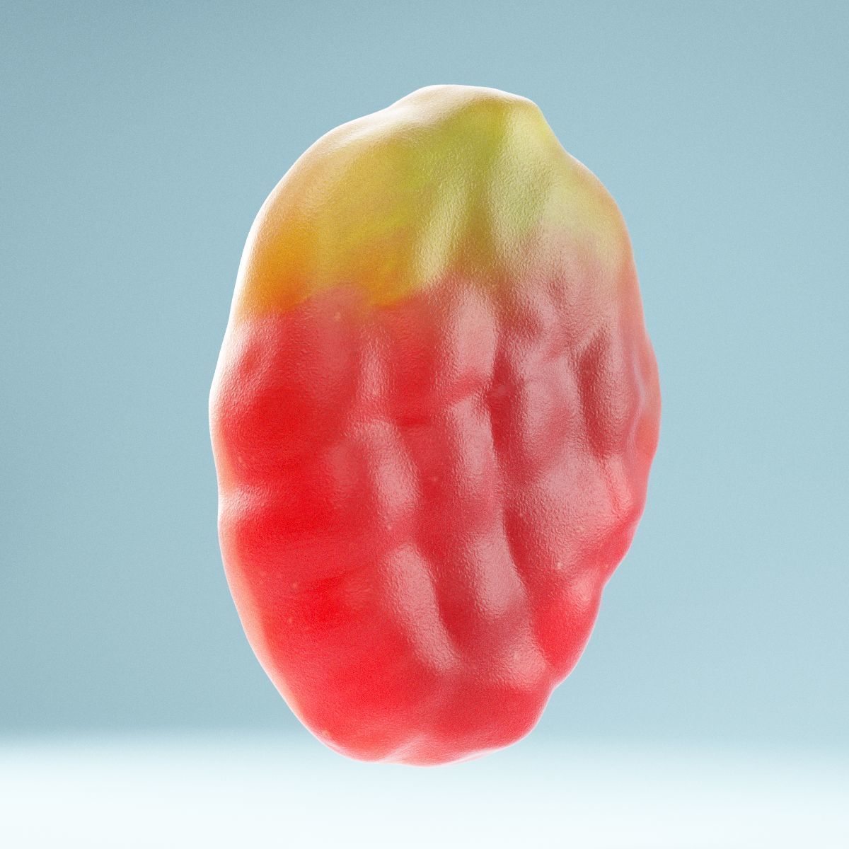 Sweet Strawberry Low-poly 3D model_1