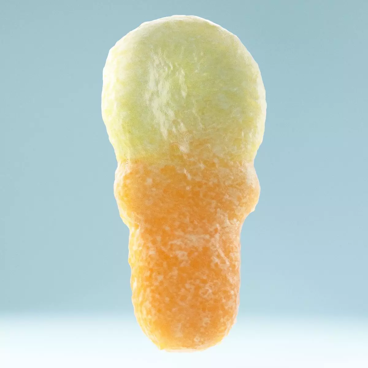Talisman piece of orange candy Low-poly 3D model_0