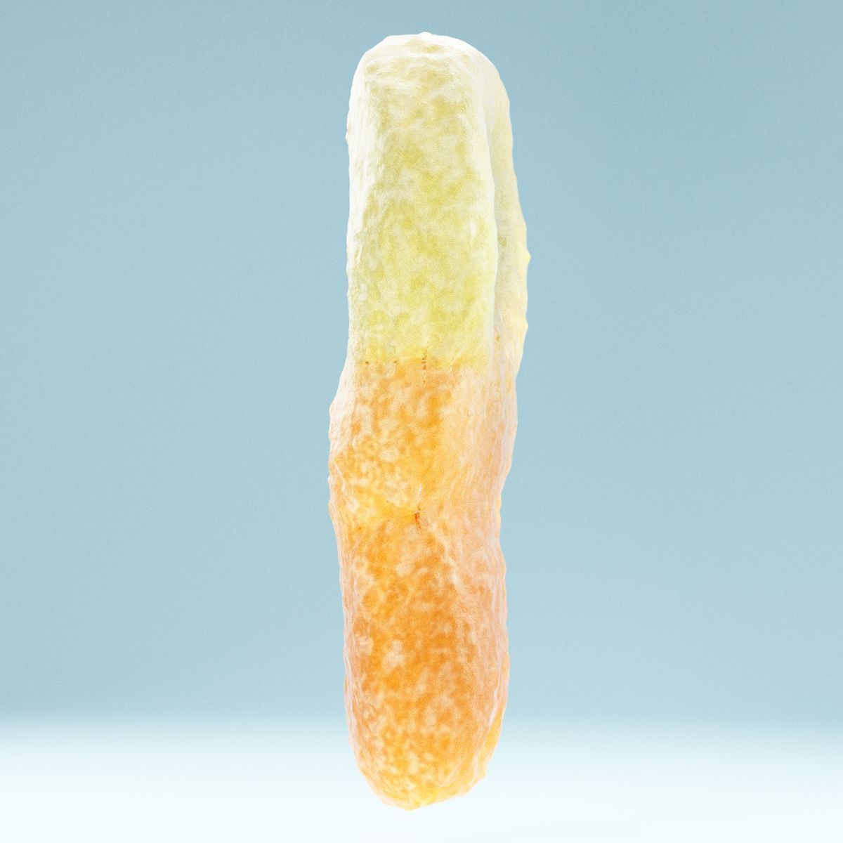 Talisman piece of orange candy Low-poly 3D model_2