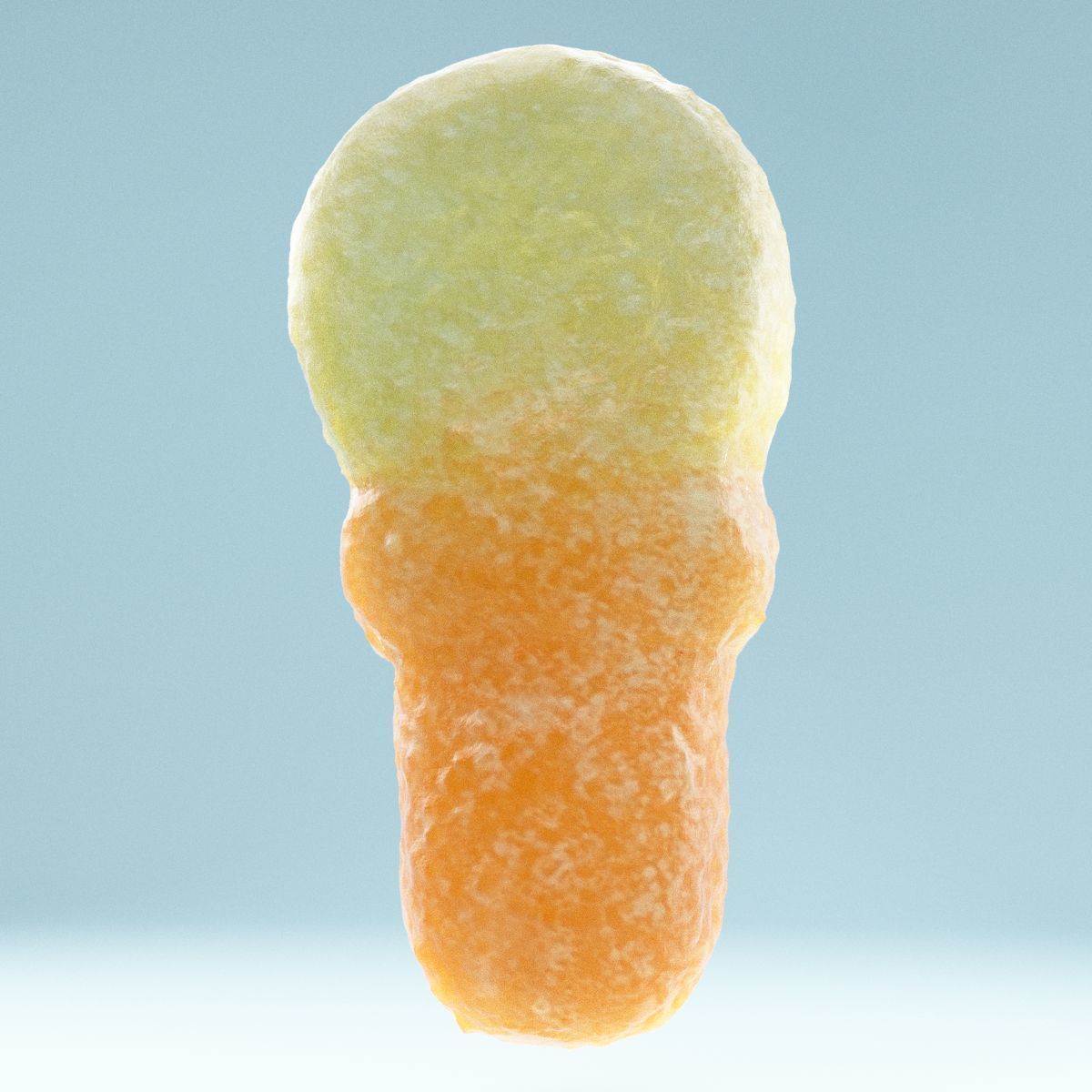 Talisman piece of orange candy Low-poly 3D model_11