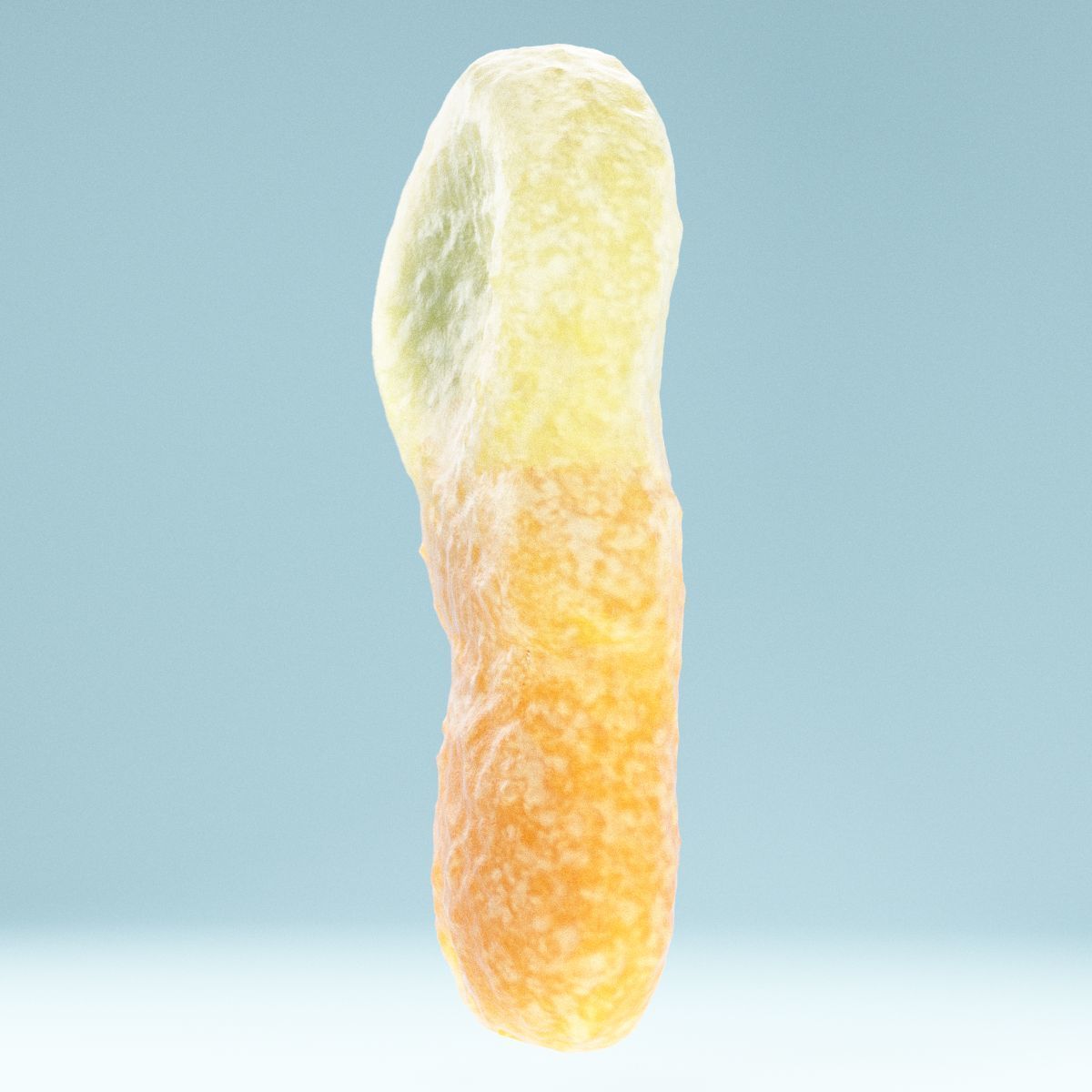 Talisman piece of orange candy Low-poly 3D model_9