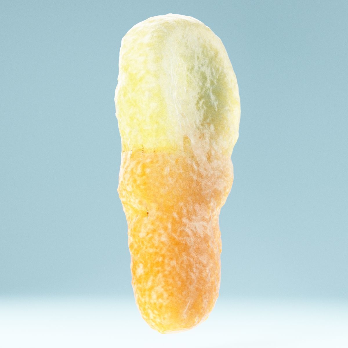 Talisman piece of orange candy Low-poly 3D model_1
