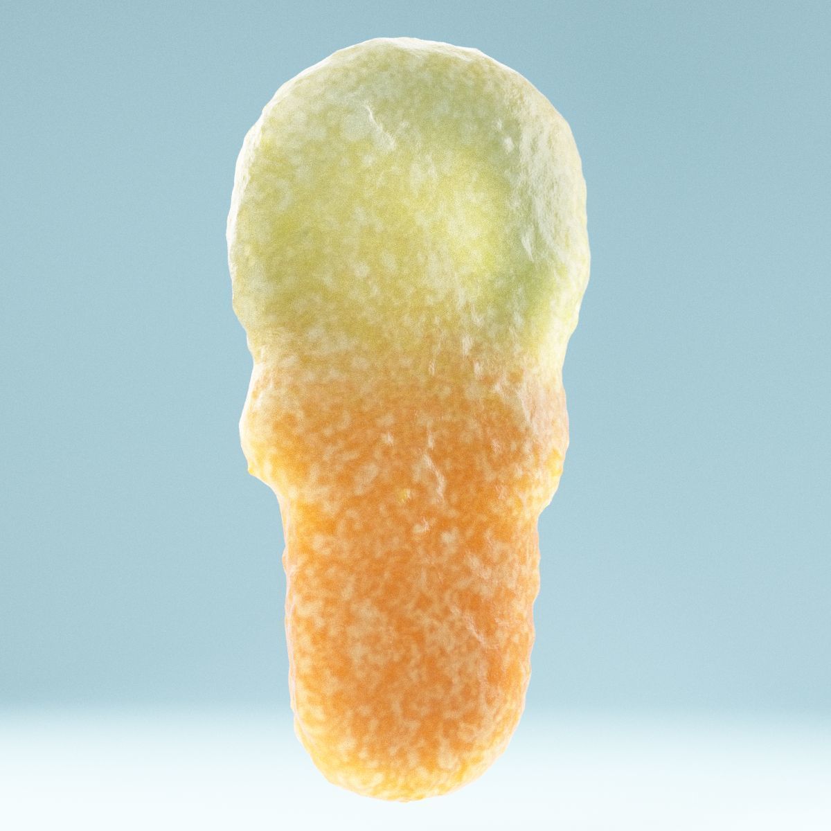 Talisman piece of orange candy Low-poly 3D model_6