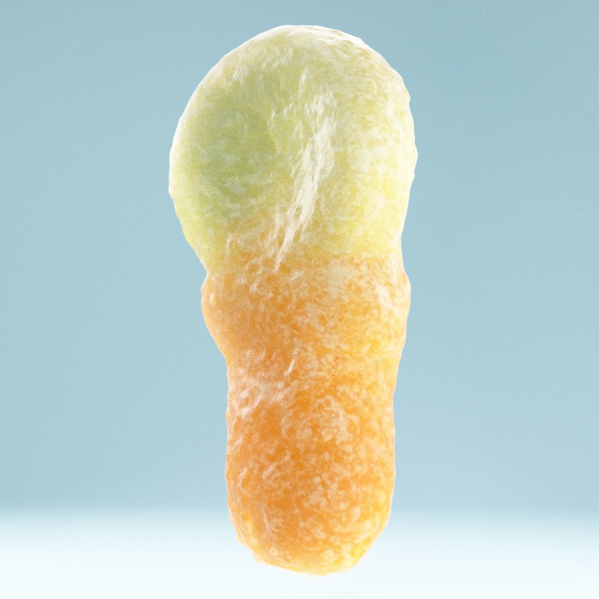 Talisman piece of orange candy Low-poly 3D model_10