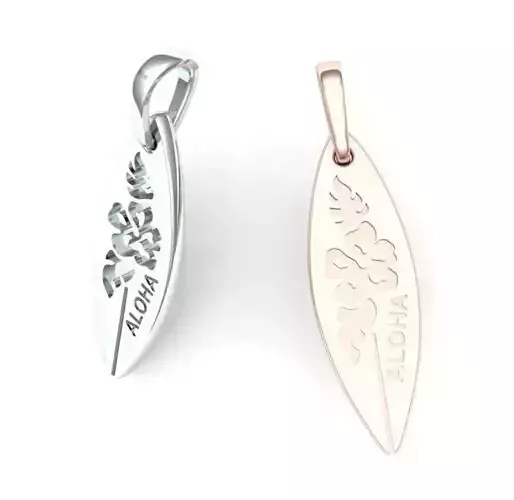 Ex-62 three silver and gold leaf pendants