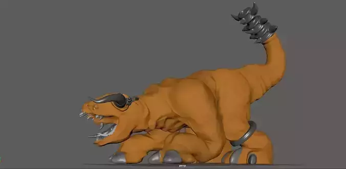 4 legged monster Rigged