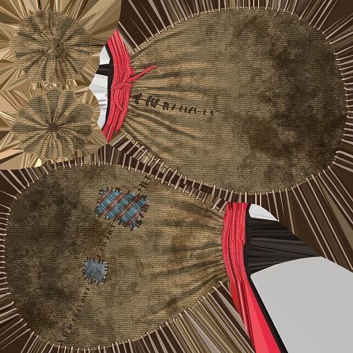 Bagful bag Low-poly 3D model_5