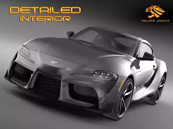 Toyota Supra 2020 HQ Interior 3D model