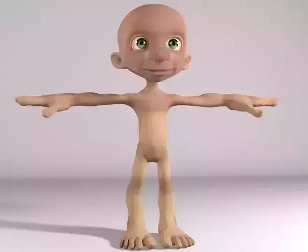 Hobbit Gollum character Rigged Maya