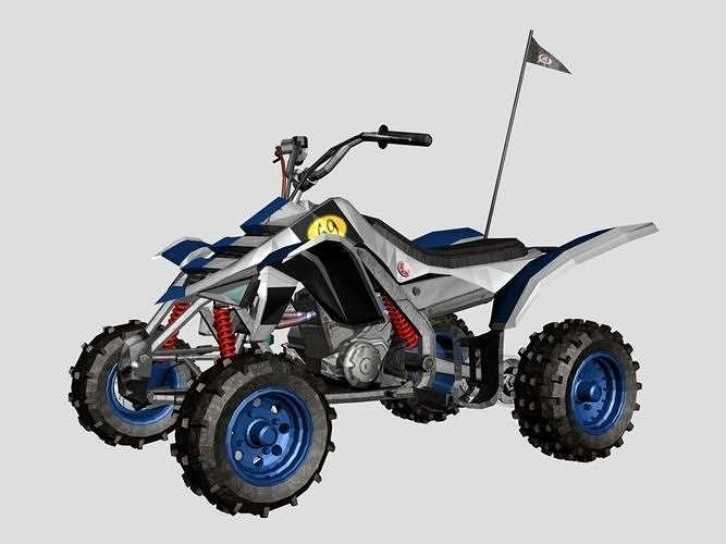 Dirt Bike textured and rigged 3ds Max Low-poly 3D model