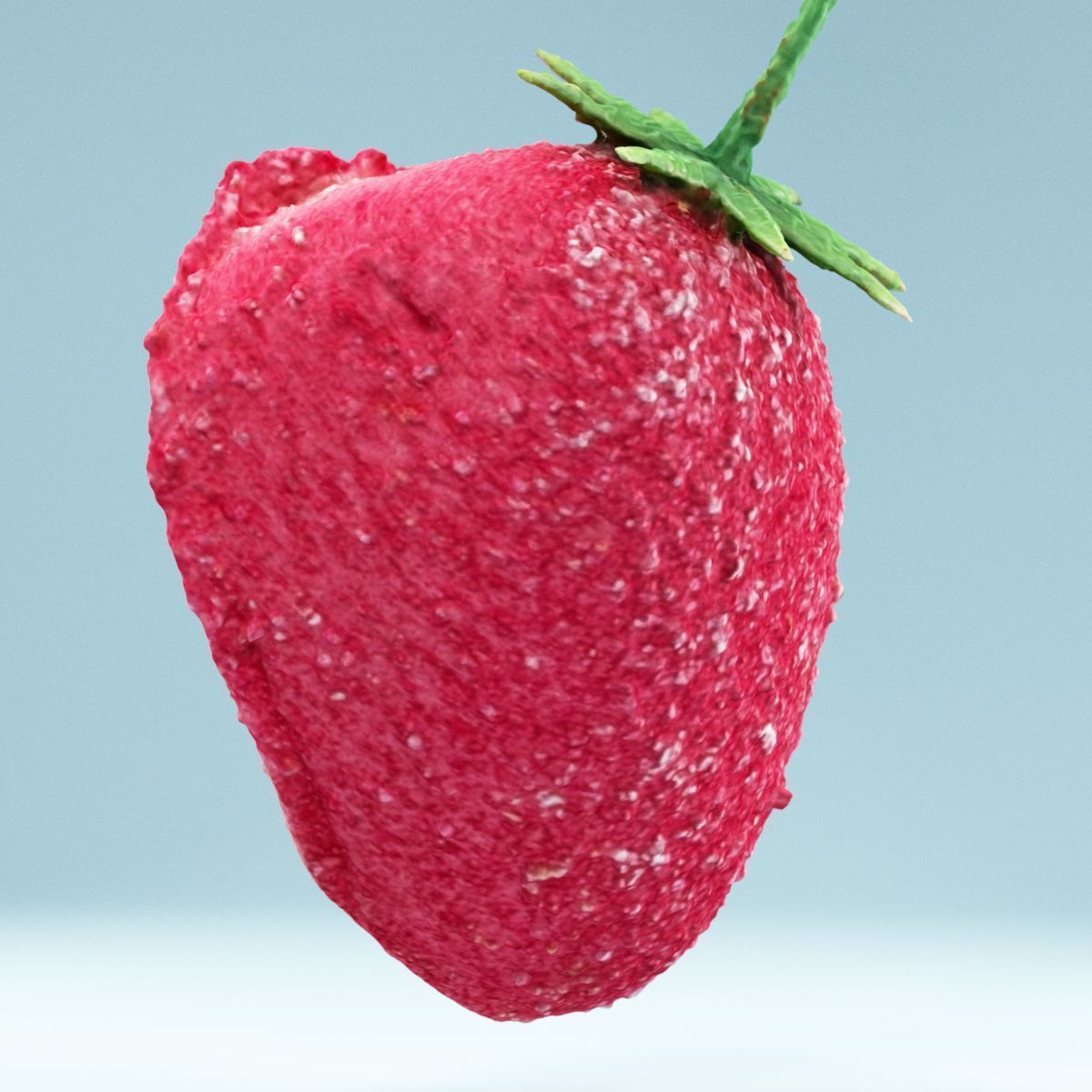 Sugar Strawberry Low-poly 3D model_10