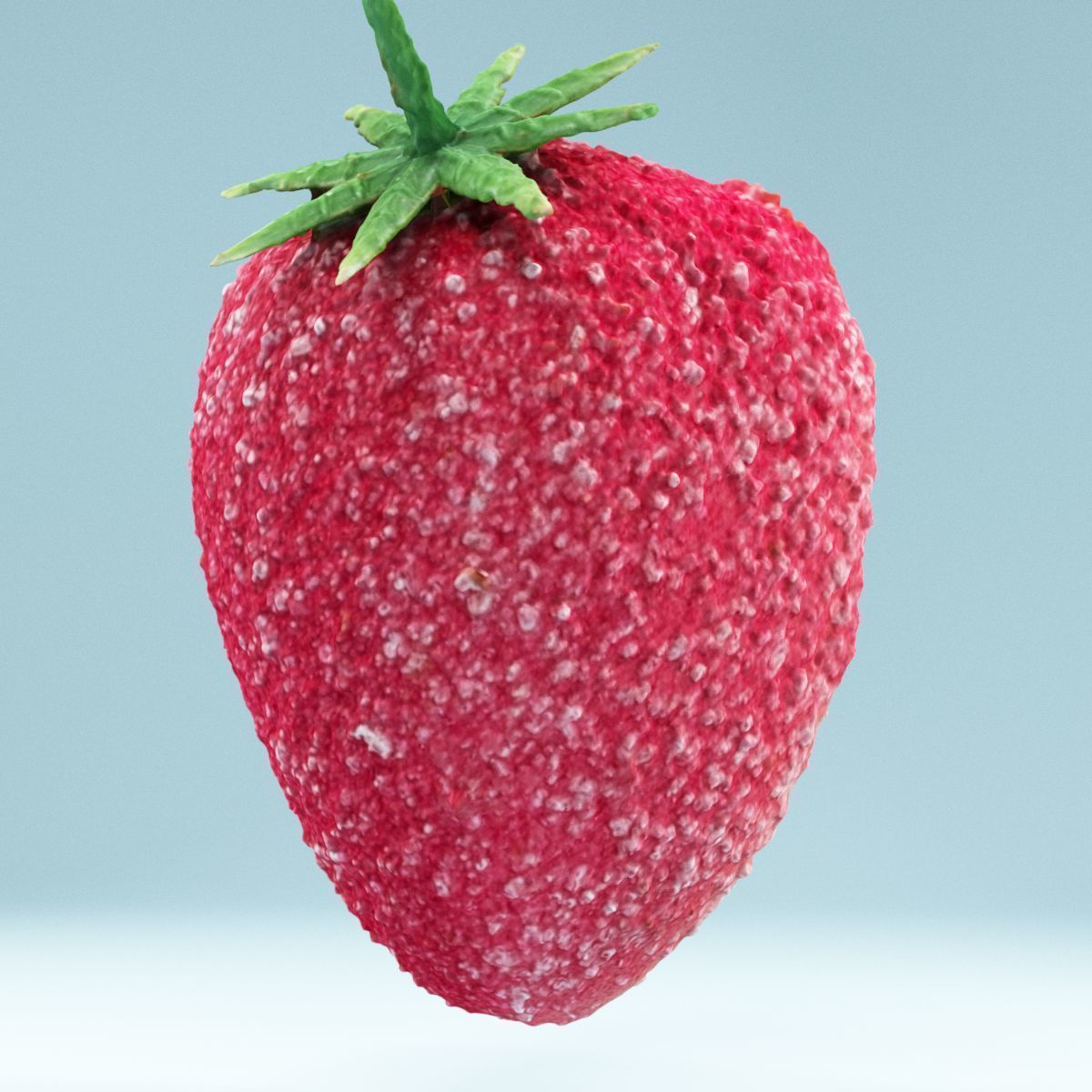 Sugar Strawberry Low-poly 3D model_7