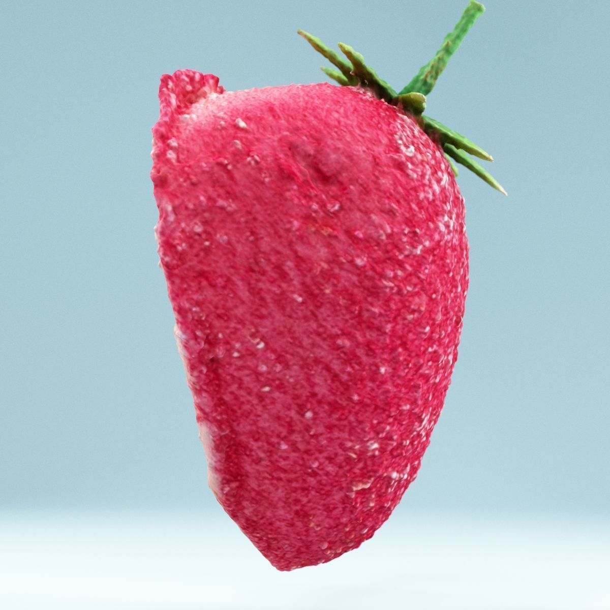 Sugar Strawberry Low-poly 3D model_11