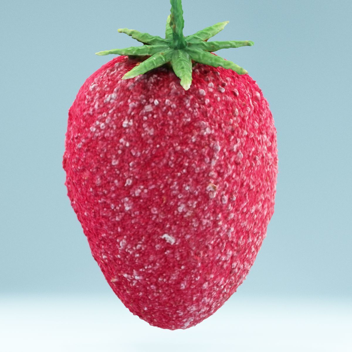 Sugar Strawberry Low-poly 3D model_8