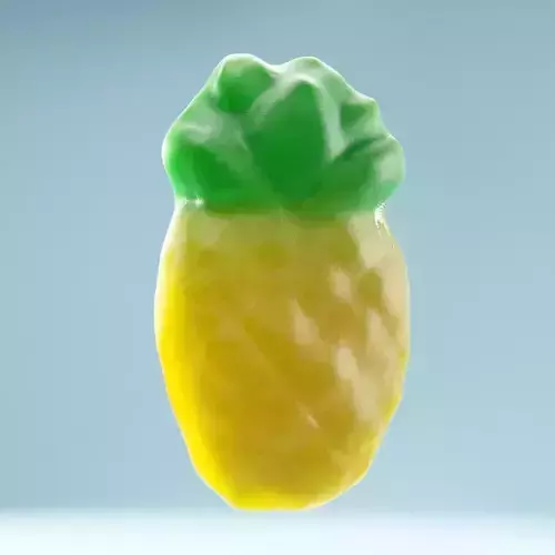 Sweet Pineapple Low-poly 3D model