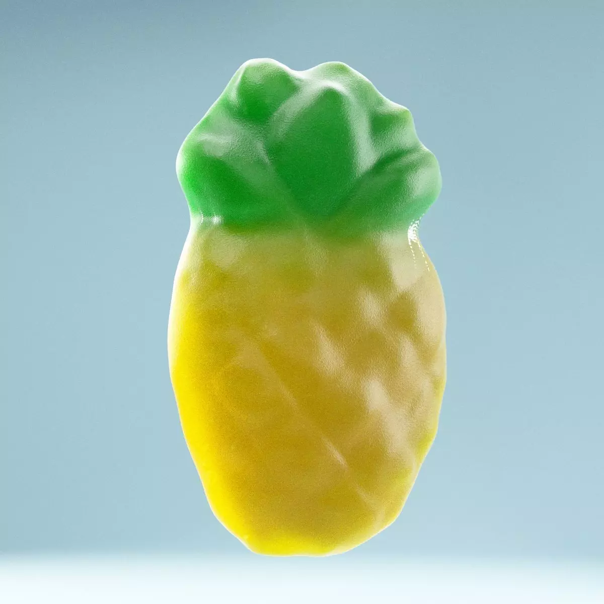 Sweet Pineapple Low-poly 3D model_0